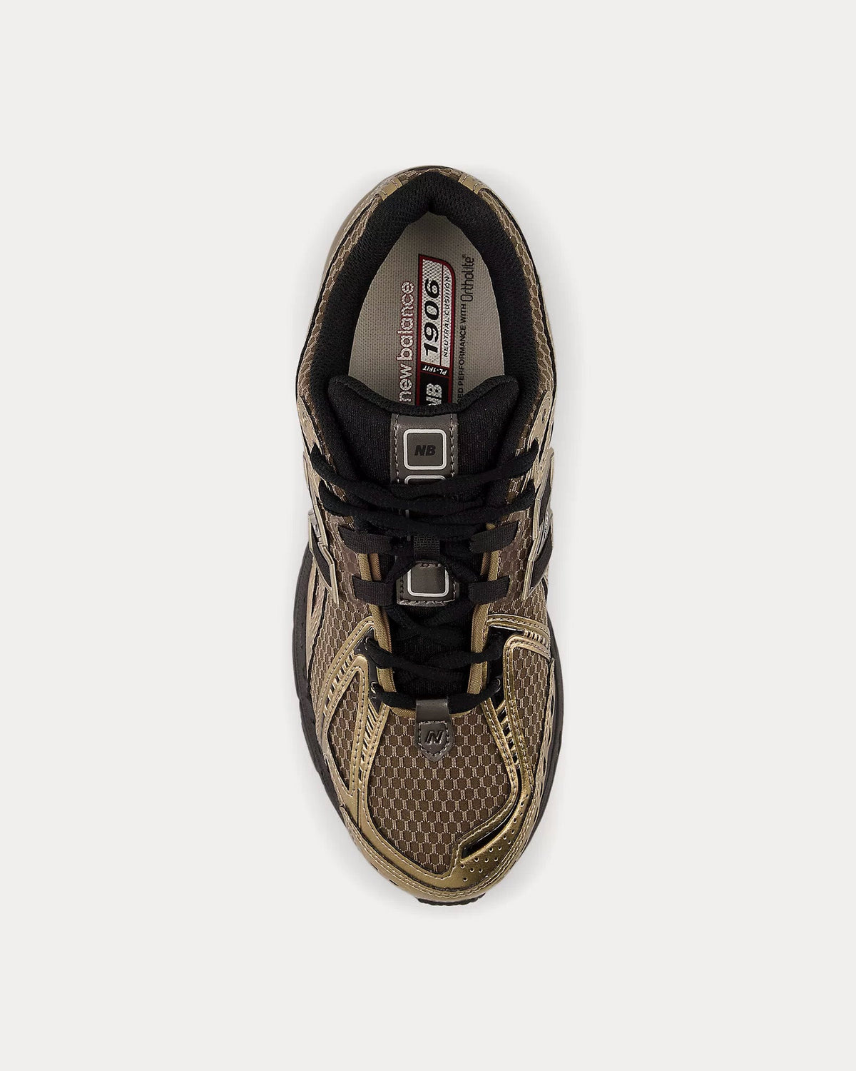 1906r Mushroom / Black / Black Metallic Low Top Sneakers