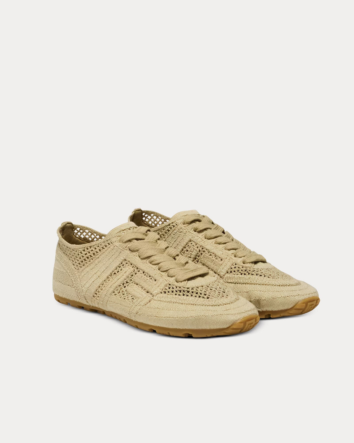 Racer 45 Macramé Beige Low Top Sneakers