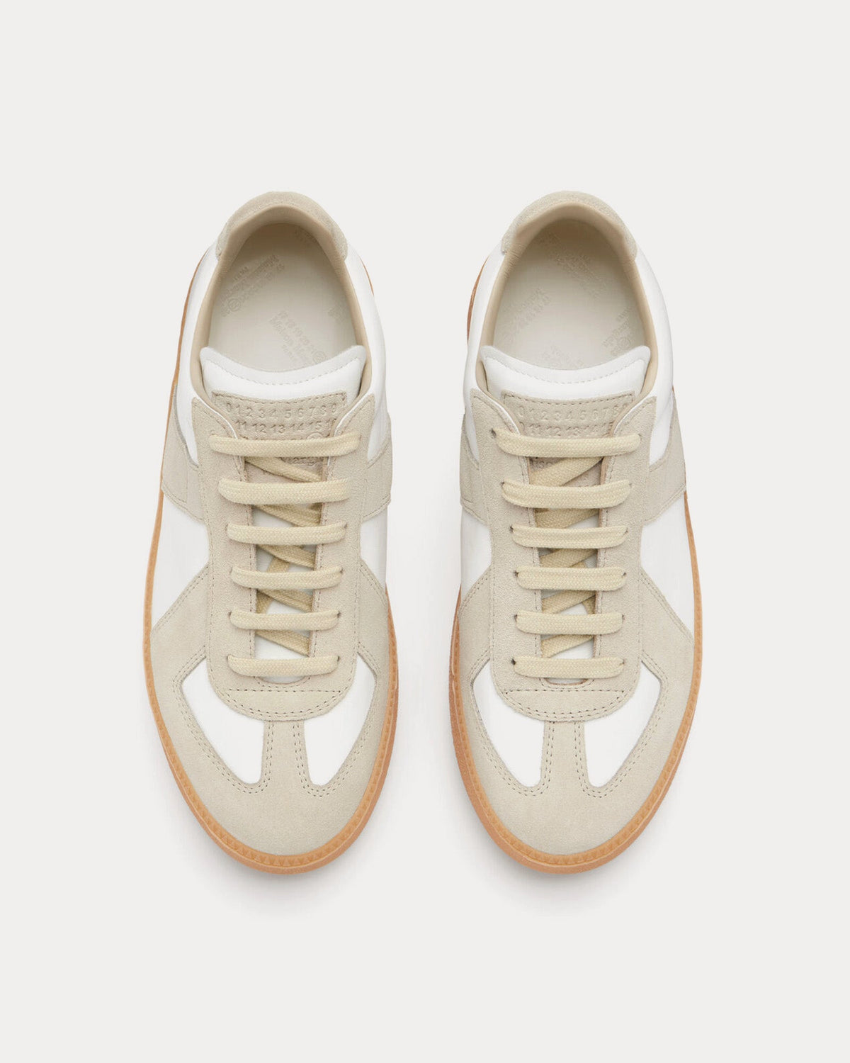 Replica Wedge White Low Top Sneakers
