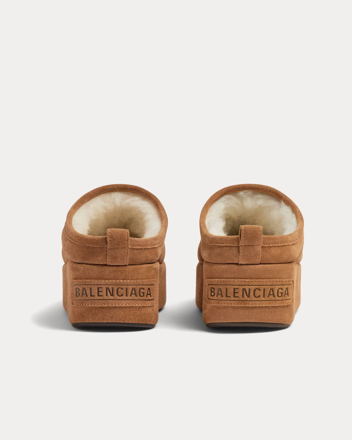 Alaska Soft Platform Brown Mules