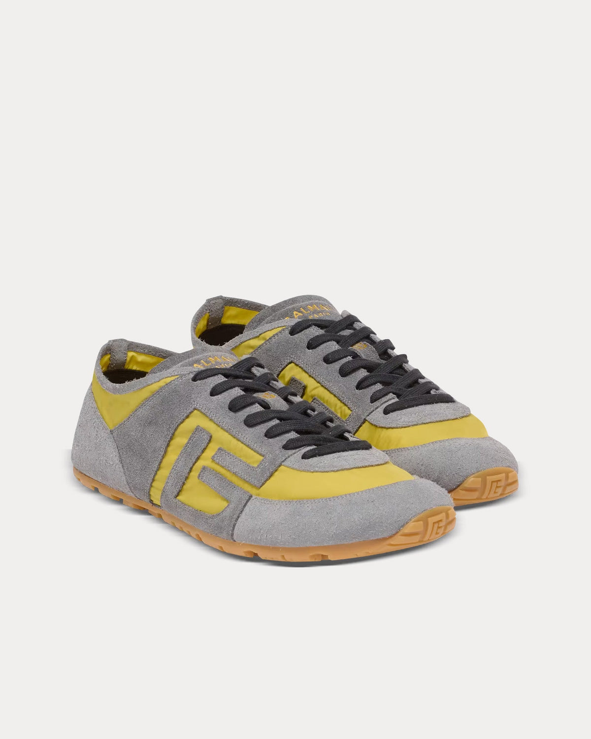 Racer 45 Suede & Nylon Yellow Low Top Sneakers