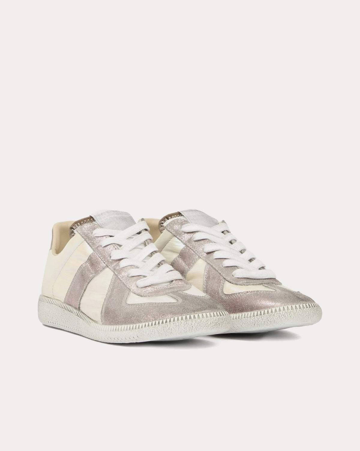 Replica Iridescent Holographic / White Low Top Sneakers