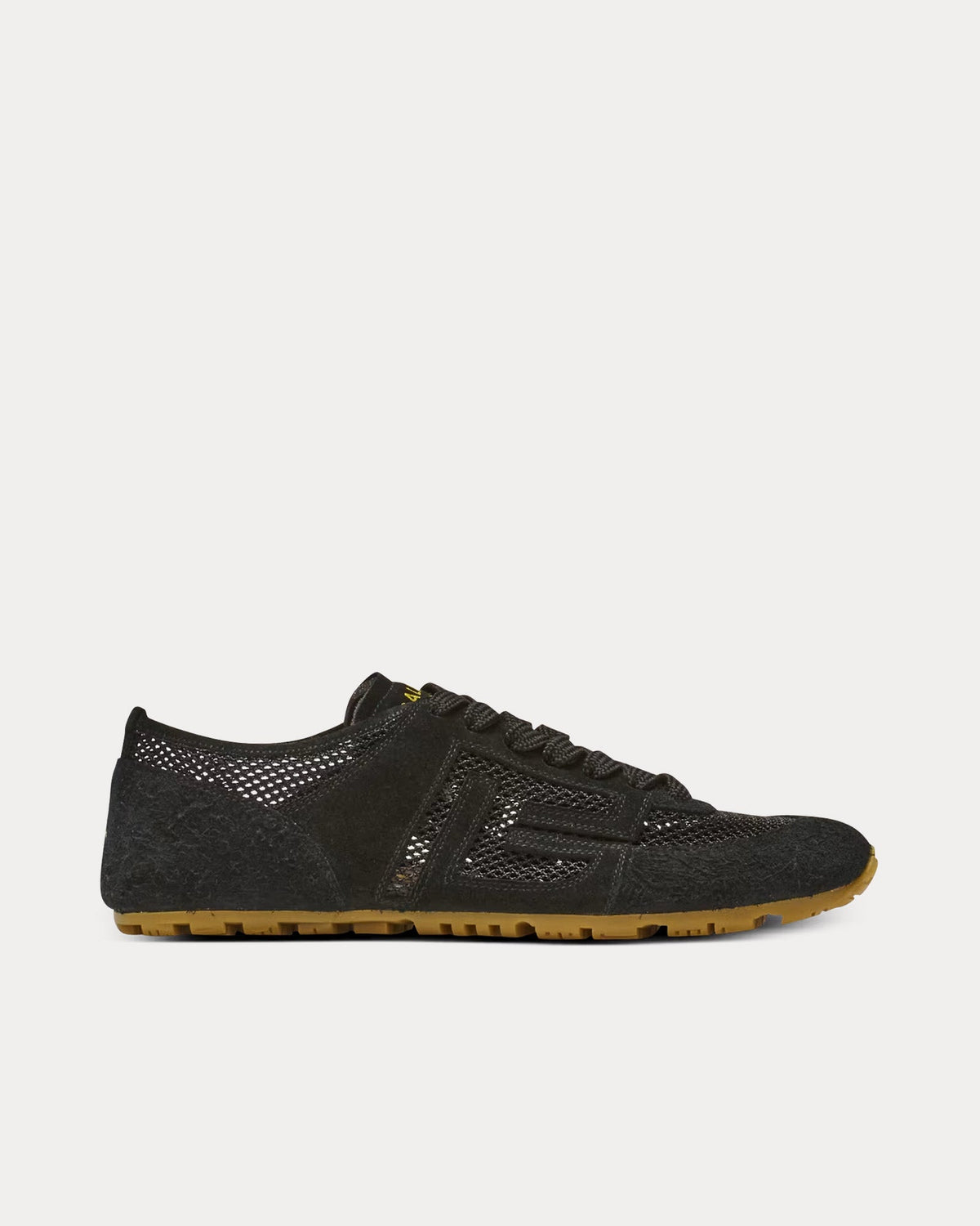 Racer 45 Suede & Nylon Black Low Top Sneakers