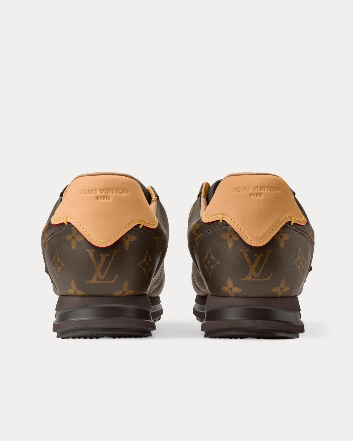 LV Buttersoft Monogram-Printed Brown Low Top Sneakers