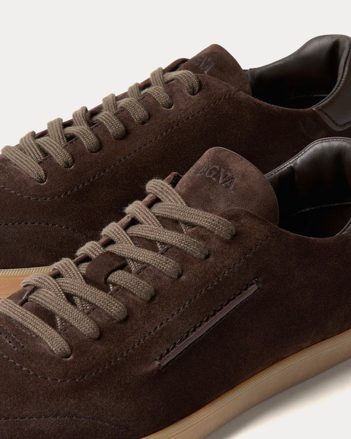 232 Dark Brown Low Top Sneakers