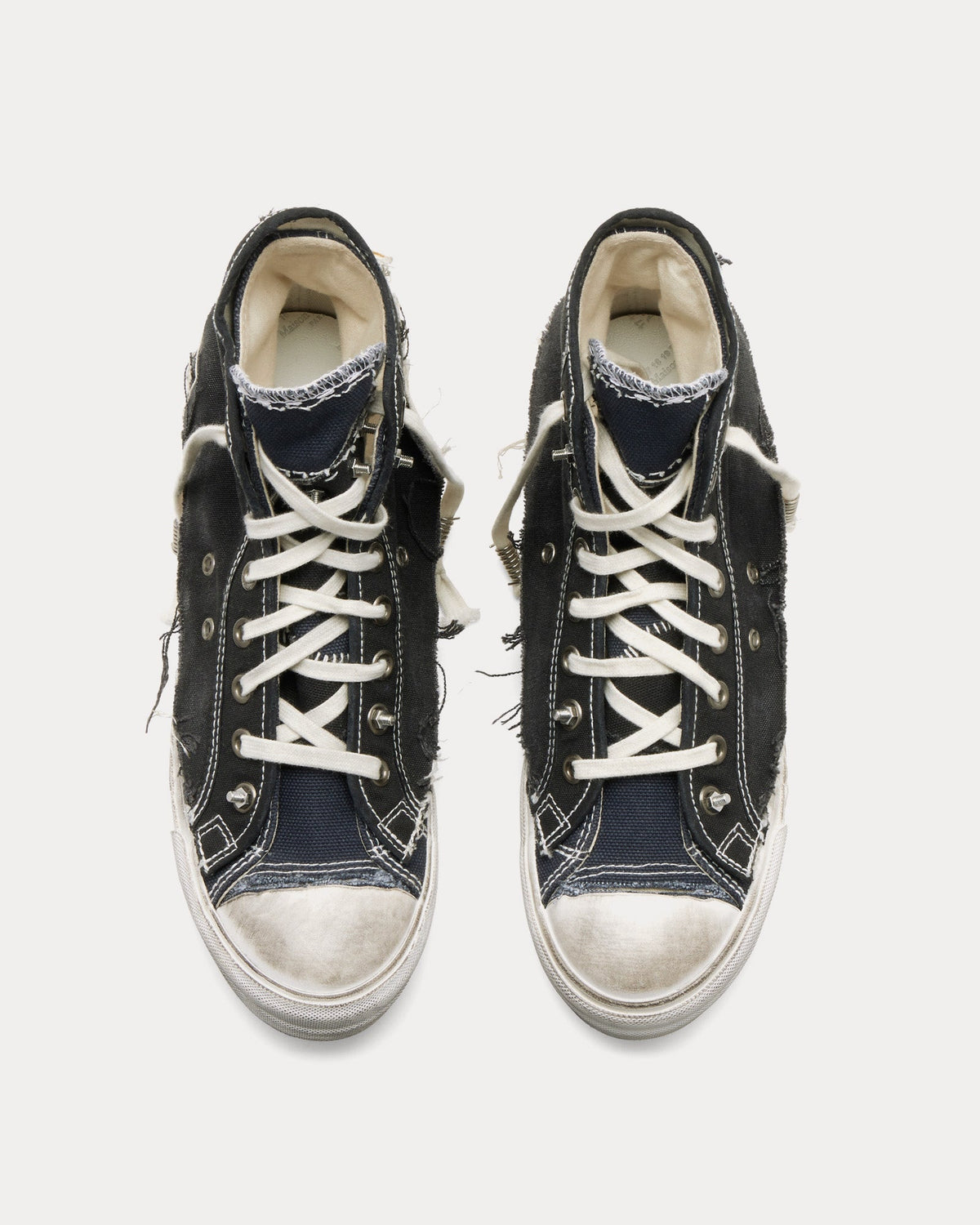 Loved To Death Blue / Black High Top Sneakers