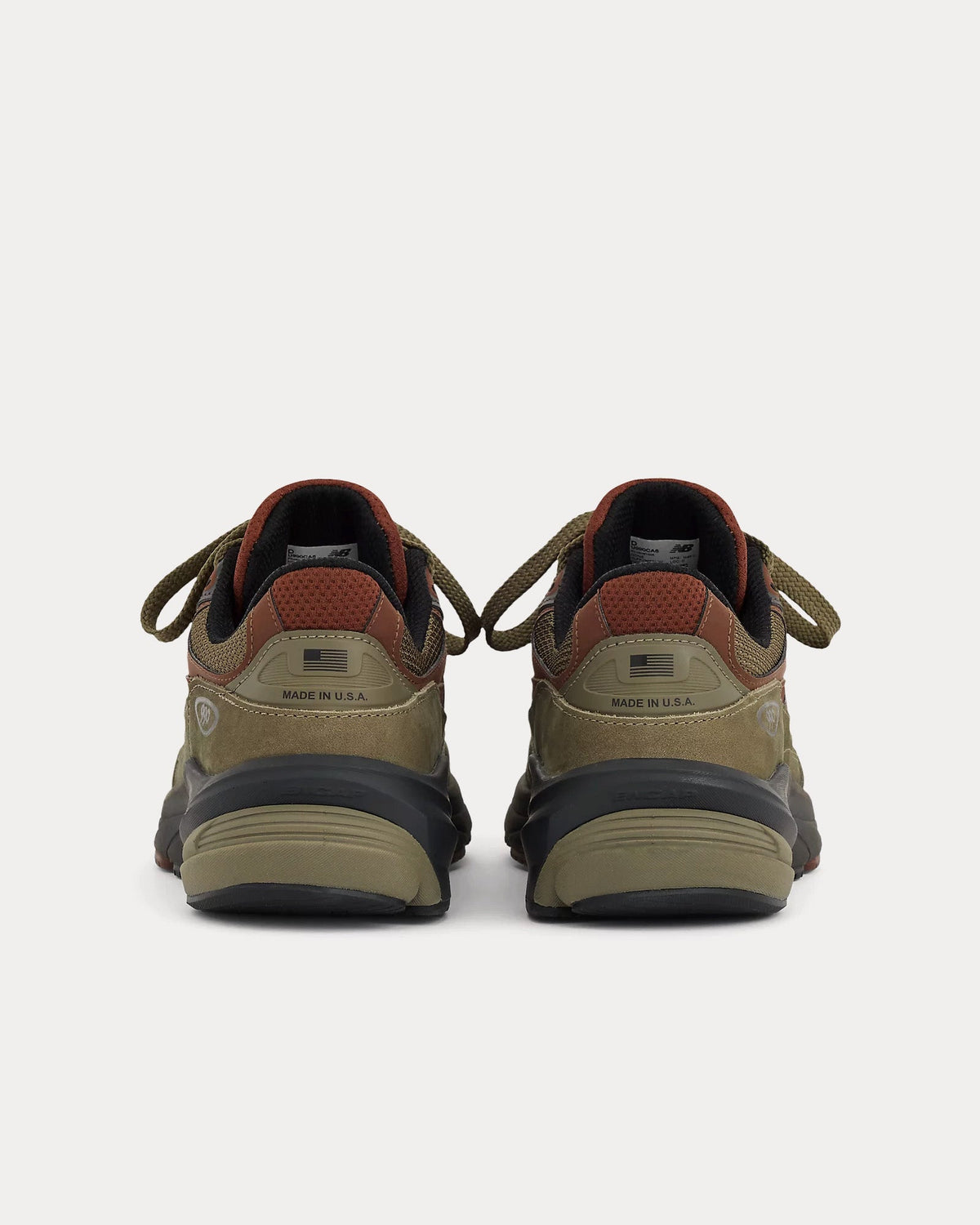 Made in USA 990v6 Dark Camo / Rich Oak / Black Cement Low Top Sneakers