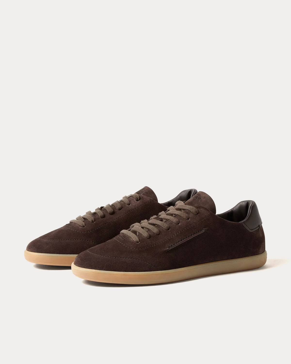 232 Dark Brown Low Top Sneakers