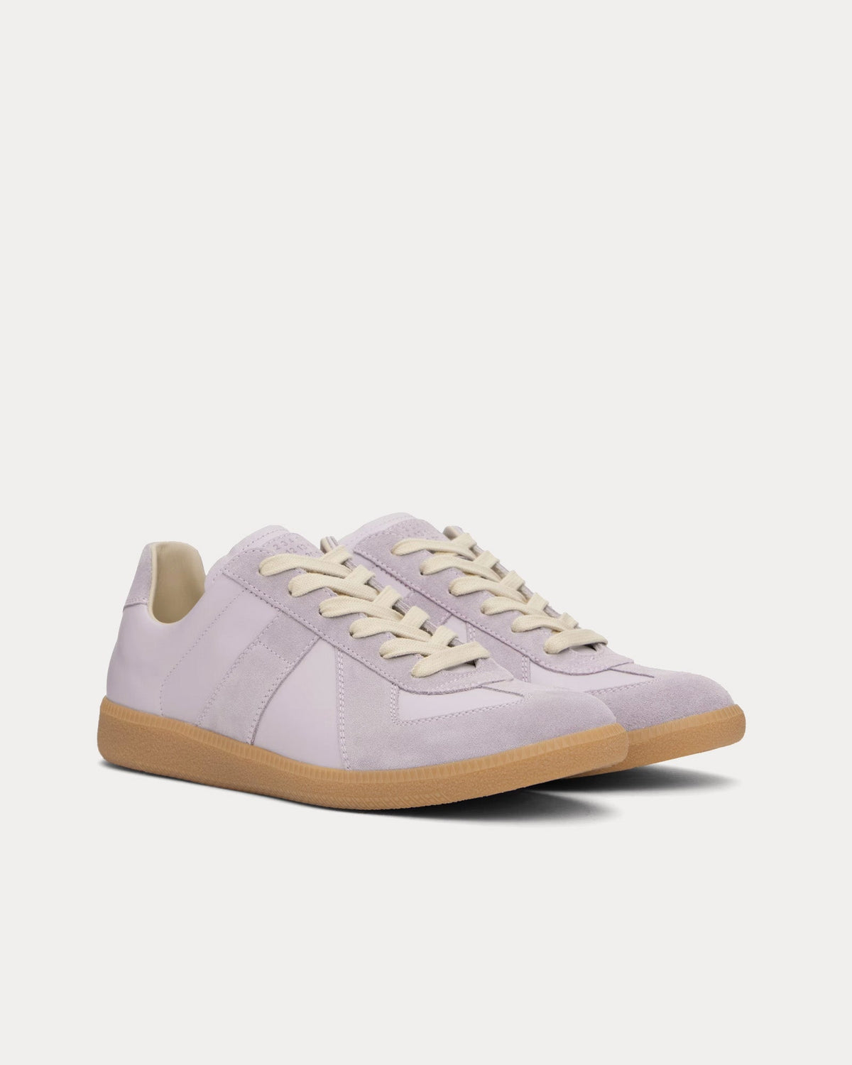 Replica Leather & Suede Glicine Low Top Sneakers