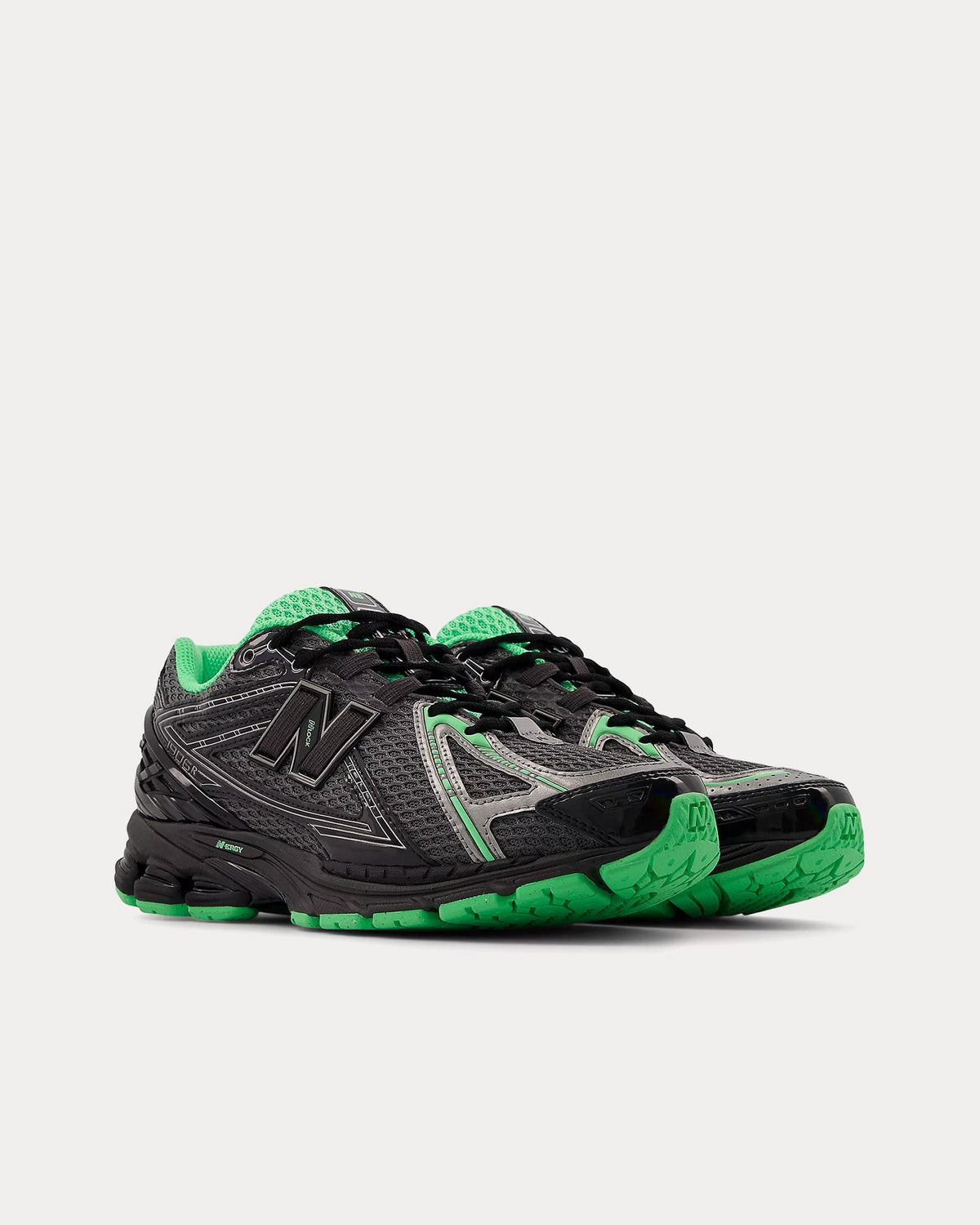 1906r Dark Silver Metallic / Lime Leaf / Castlerock Low Top Sneakers