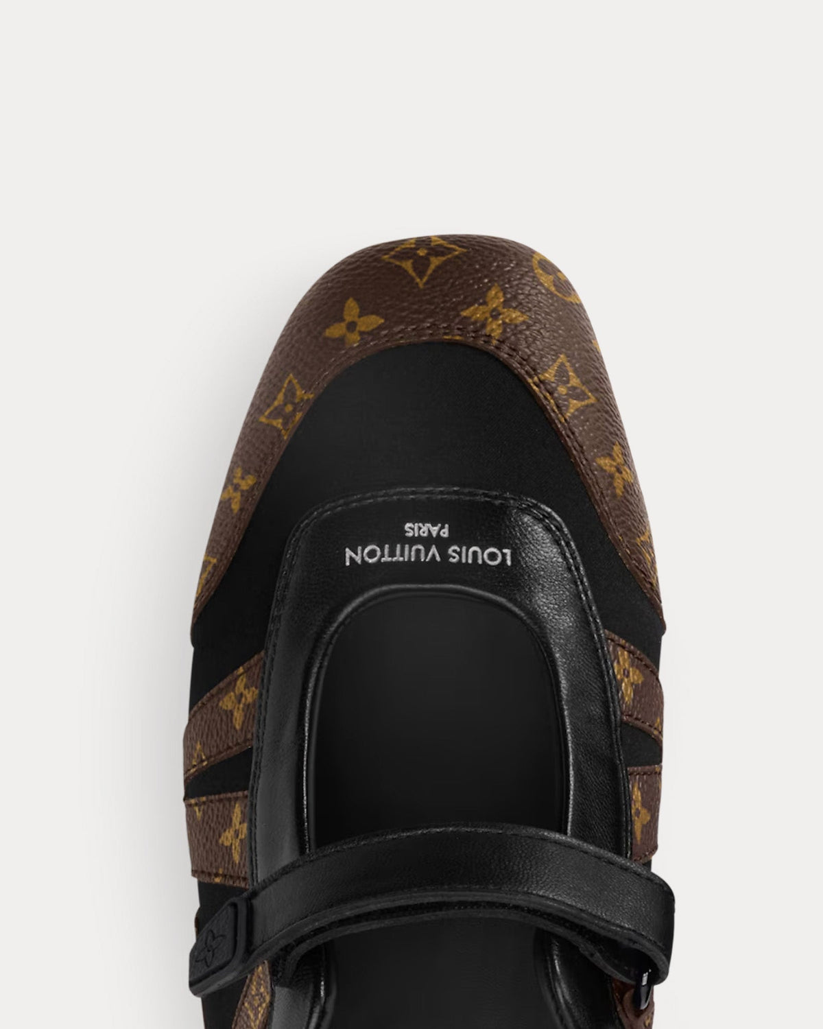 LV Sneakerina Mary Janes Black / Brown Slip On Sneakers