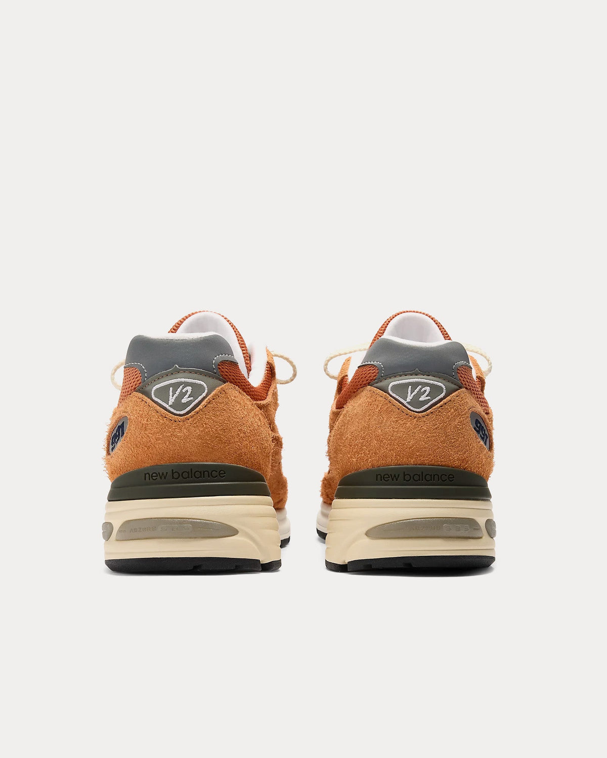 Made in UK 991v2 'Grounded Pastels' Gold Earth / Golden Ochre / Moon Mist Low Top Sneakers