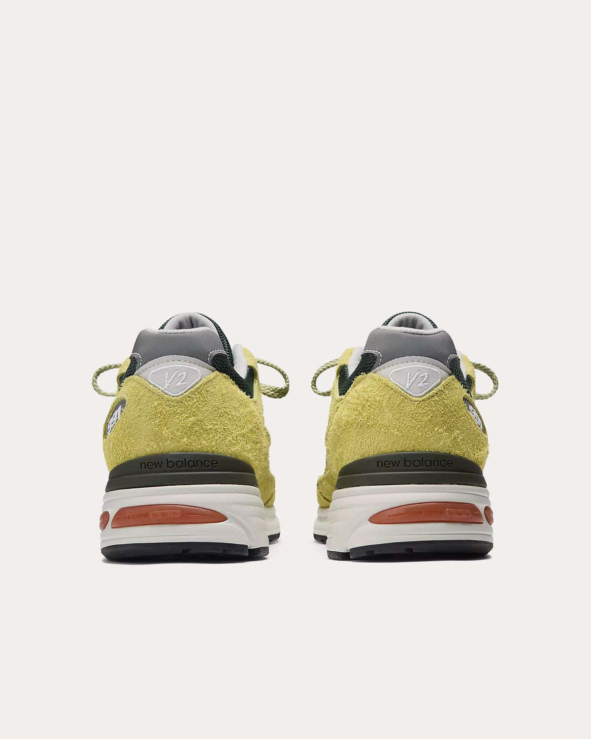 Made in UK 991v2 'Grape Sorbet' Beechnut / Trekking Green / Oyster Mushroom Low Top Sneakers
