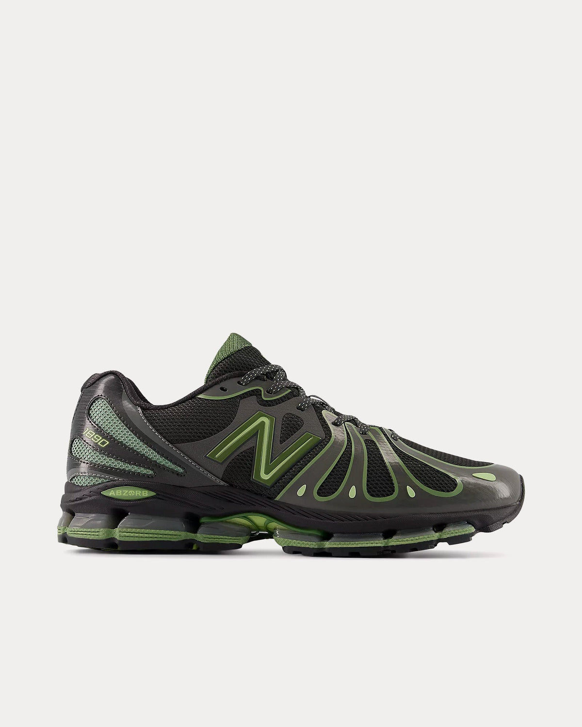 1890 Faded Black / Utility Green Low Top Sneakers