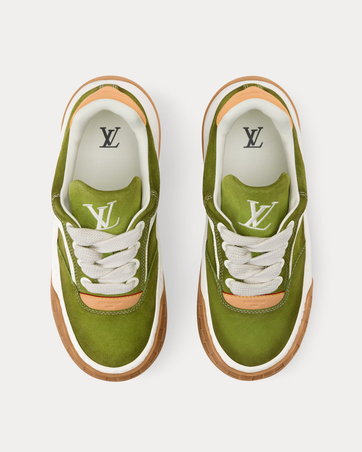 LV Tilted Green Low Top Sneakers