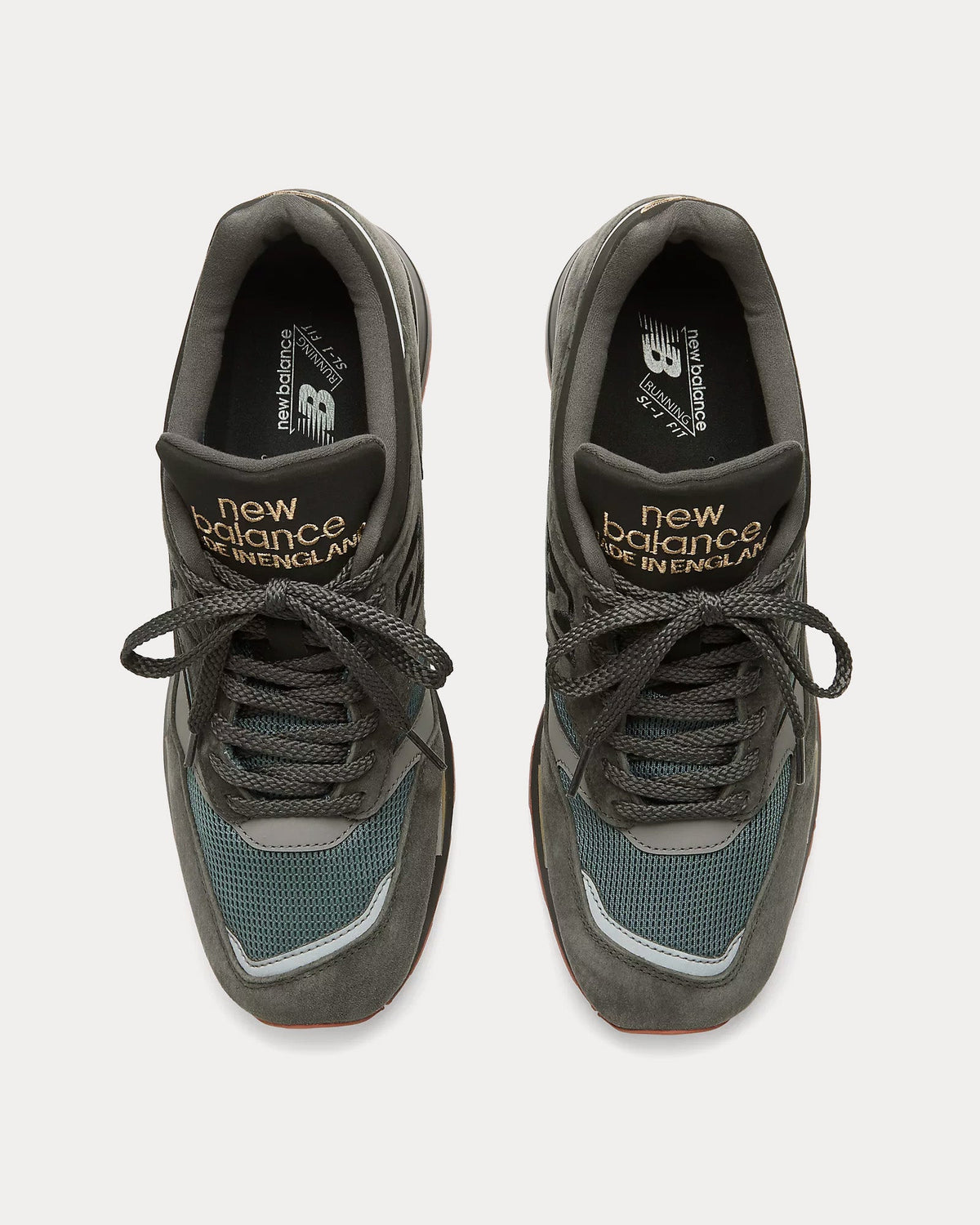MADE in UK 1500 'Neo Synthesis' Raven / Indian Teal / Black Low Top Sneakers