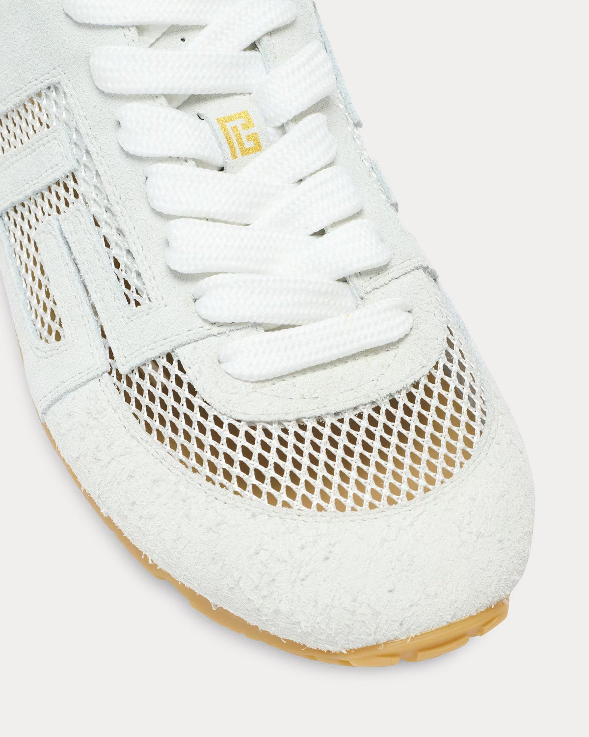 Racer 45 Suede & Nylon White Low Top Sneakers