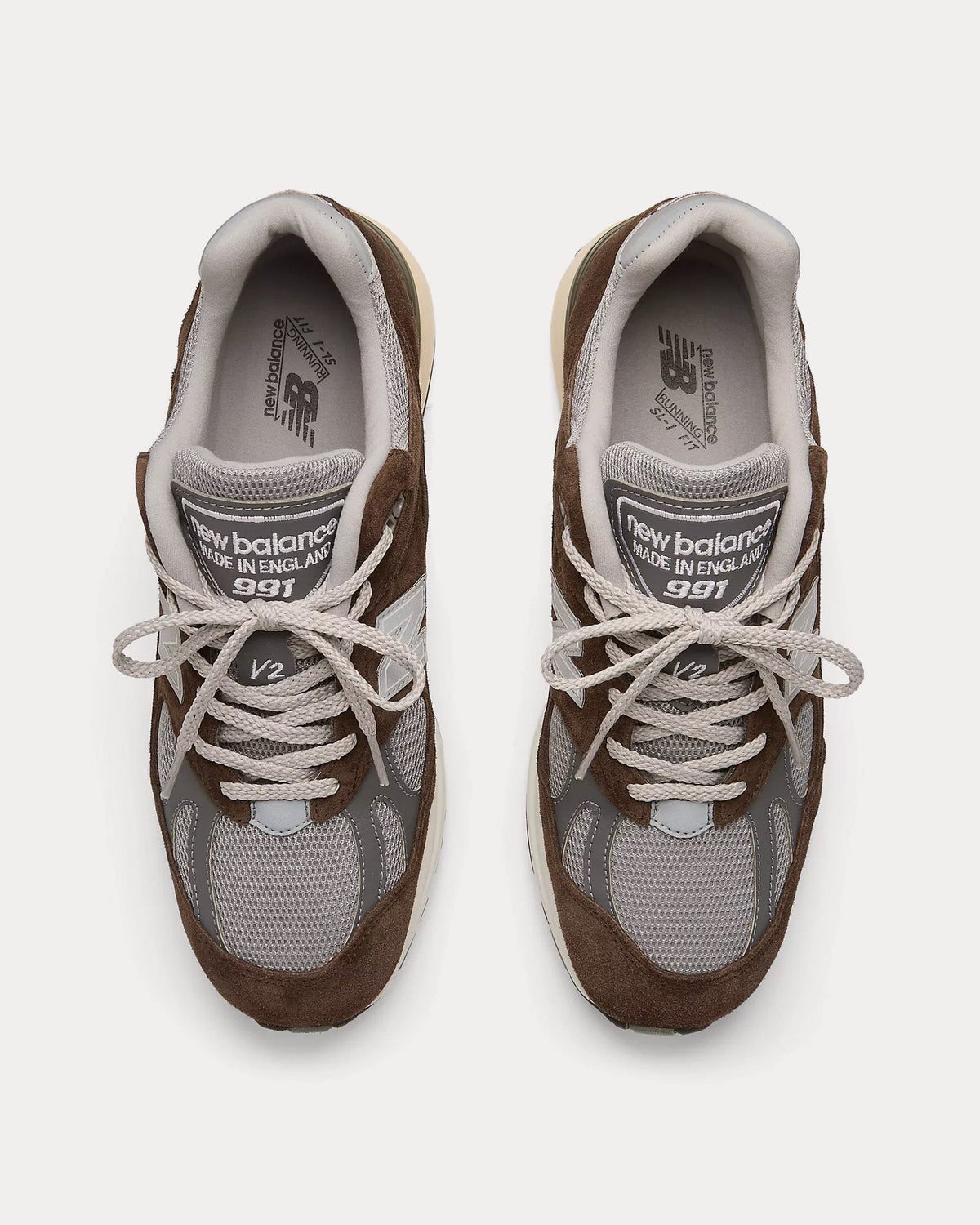 MADE in UK 991v2 Slate Black / Alloy / Smoked Pearl Low Top Sneakers