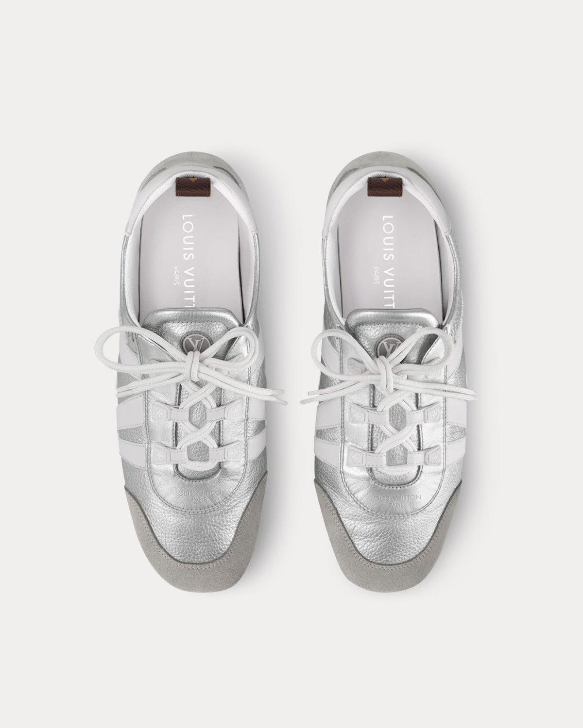 LV Sneakerina Silver Low Top Sneakers