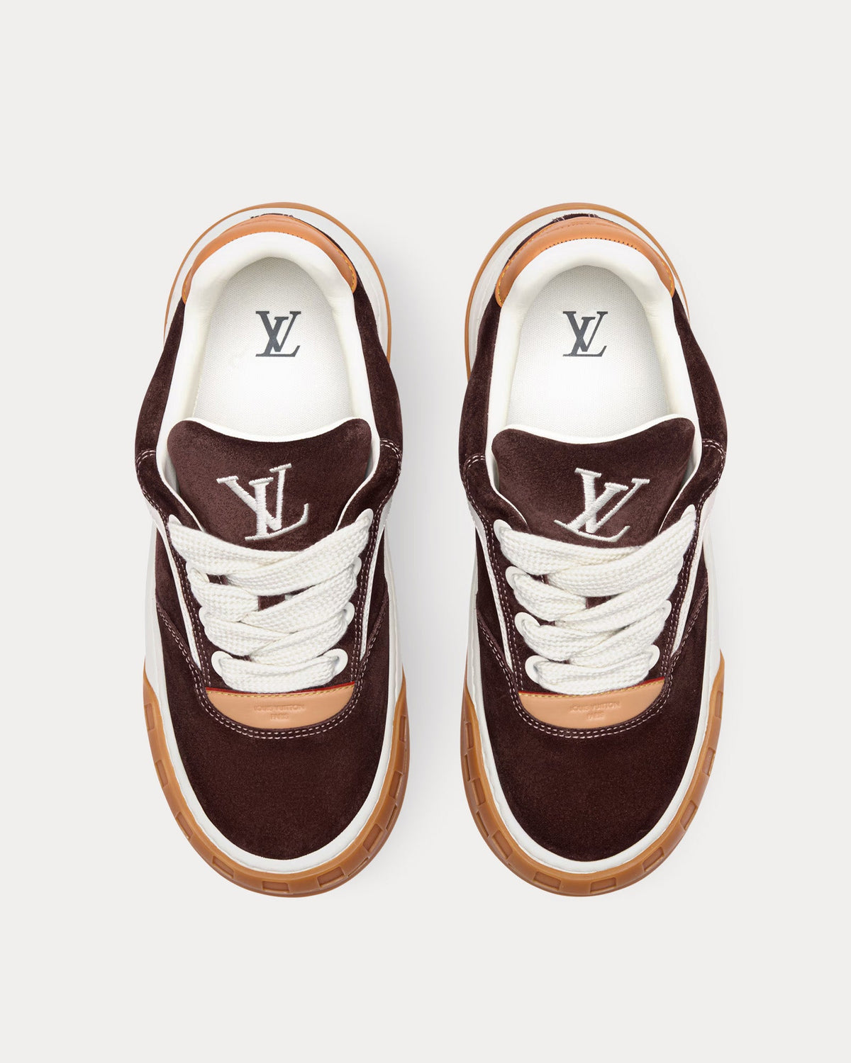LV Tilted Brown Low Top Sneakers