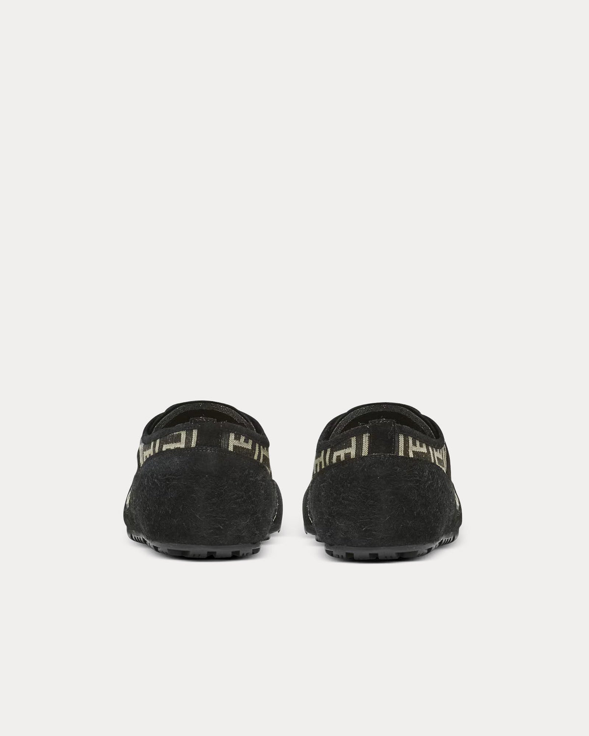 Racer 45 Monogram Jacquard Black Low Top Sneakers