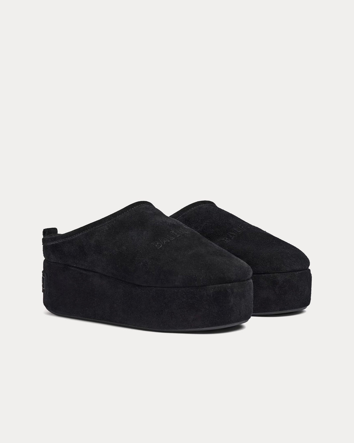 Alaska Soft Platform Black Mules