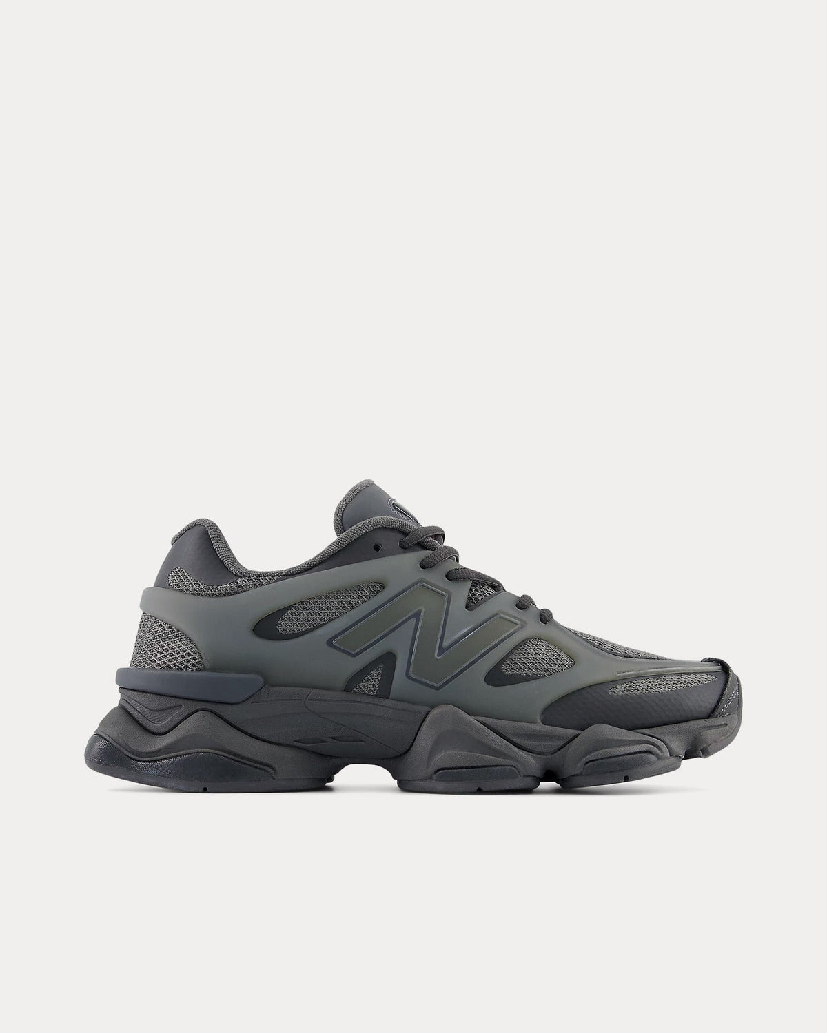 9060 X Black Cement / Black Low Top Sneakers