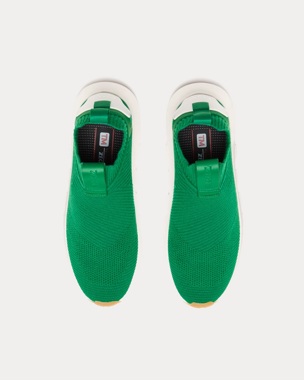 Sock 2.0 Techmerino Bright Green Slip On Sneakers
