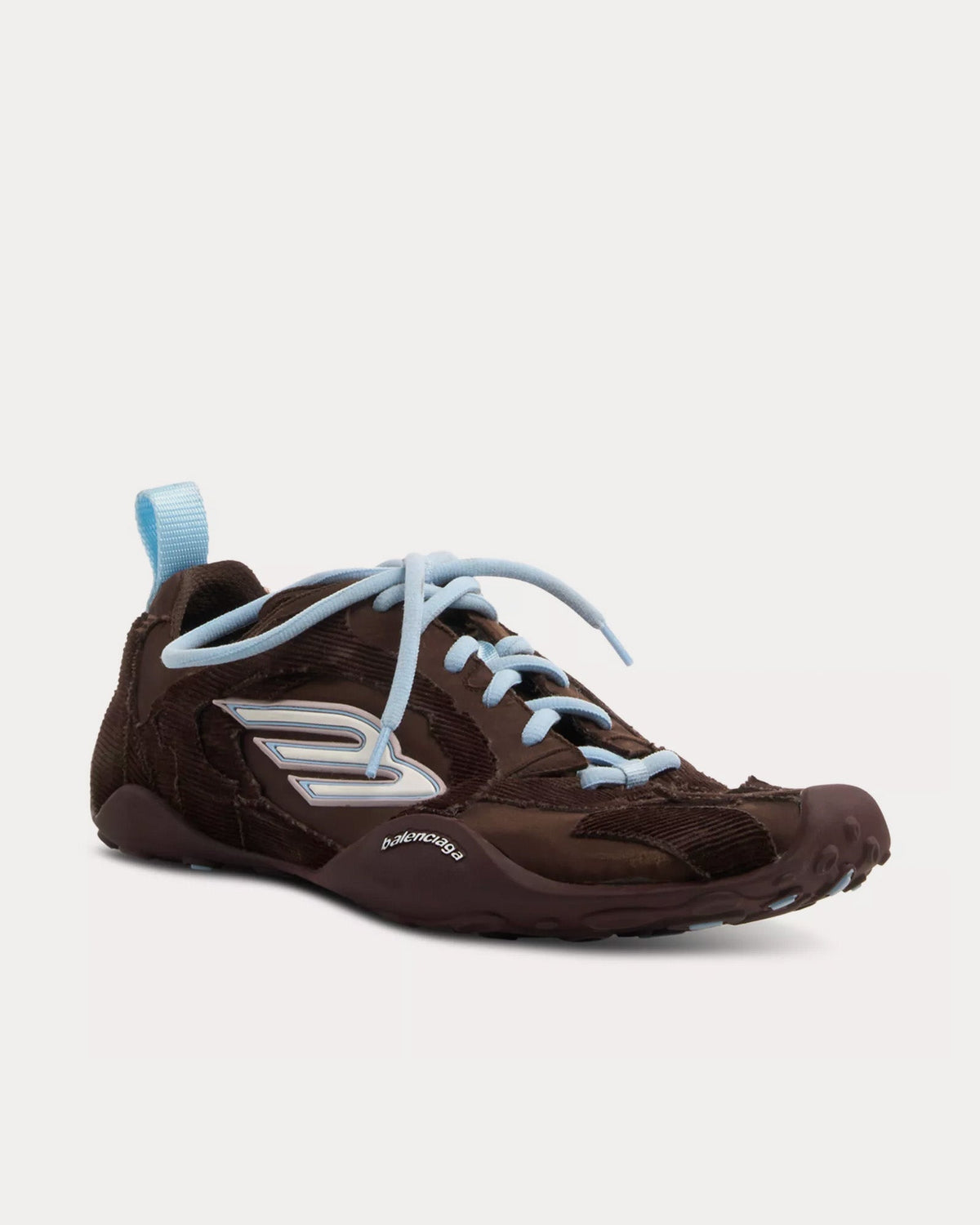Monday Ultra Brown / Light Blue Low Top Sneakers