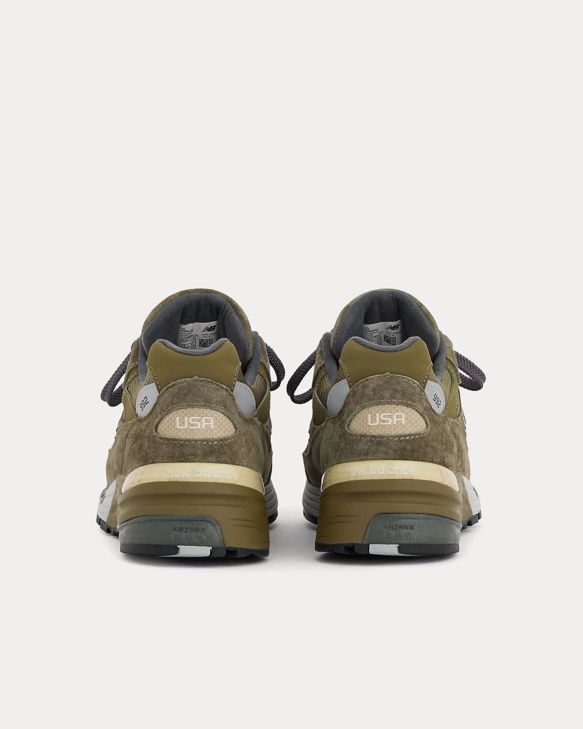 Made in USA 992 Dark Camo / Covert Green / Aluminum Grey Low Top Sneakers