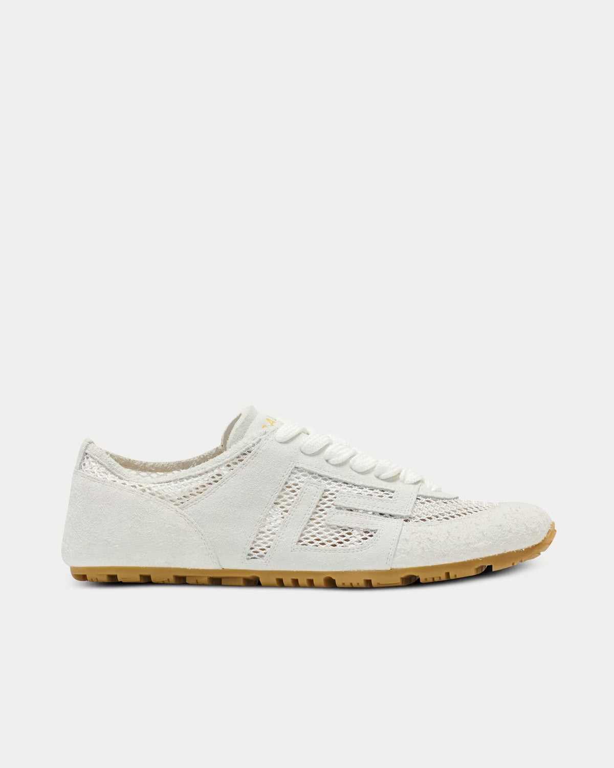 Racer 45 Suede & Nylon White Low Top Sneakers