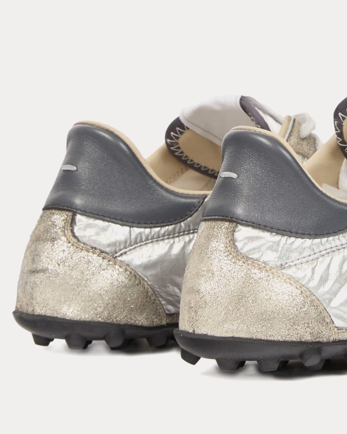 Sprinters Metallic Silver Low Top Sneakers