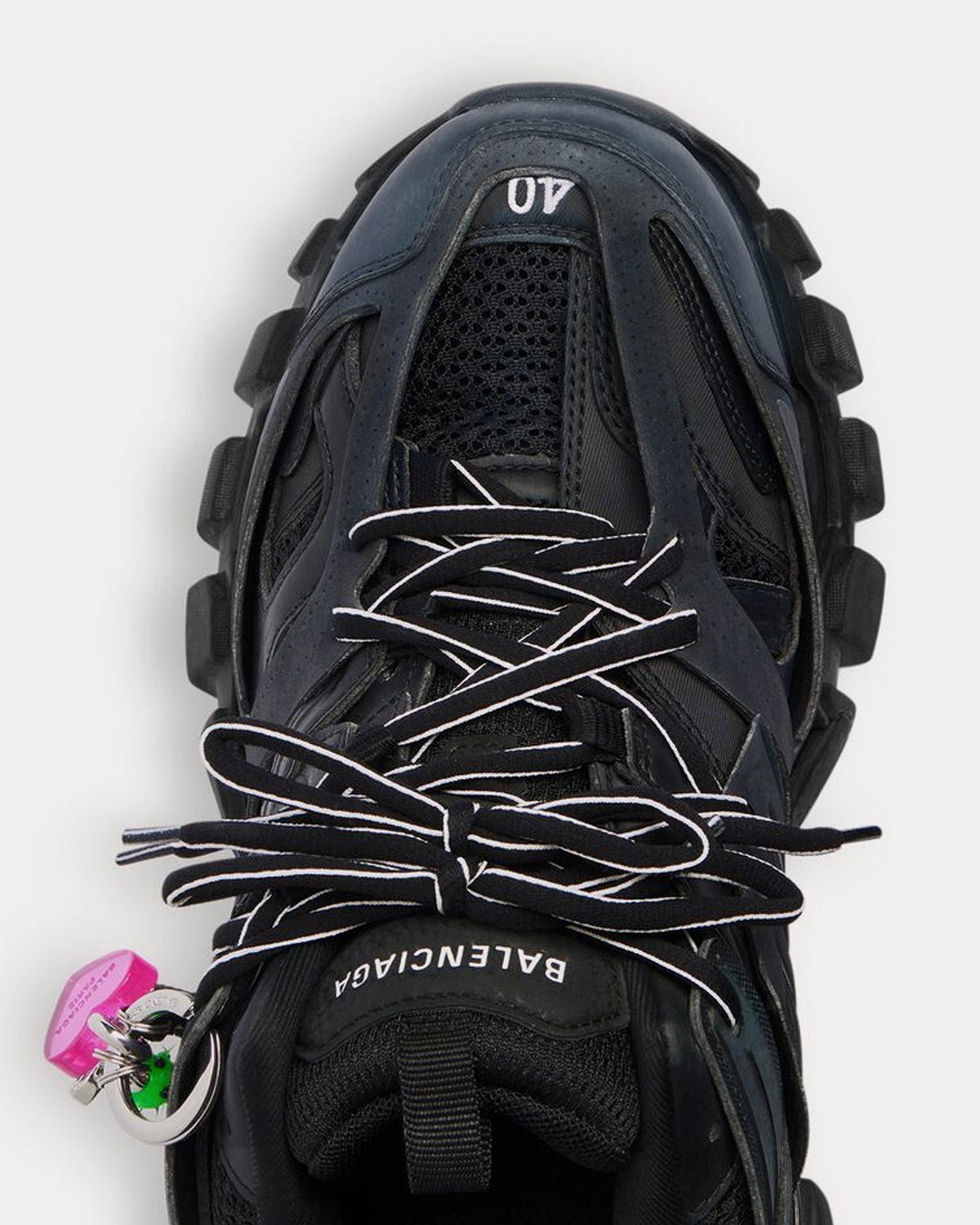 Track with Charms Black Low Top Sneakers