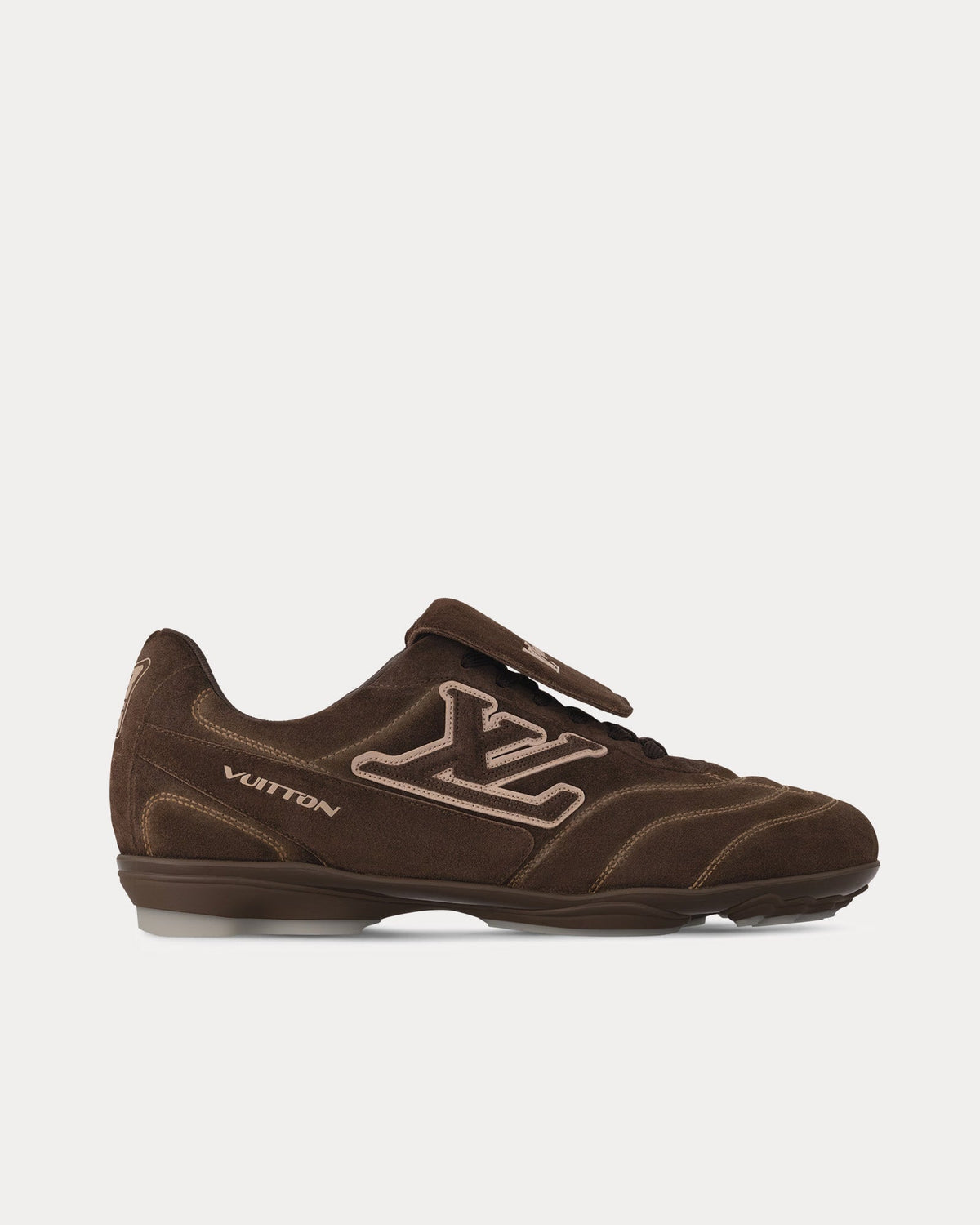 LV Footprint Soccer Trainer Brown Low Top Sneakers