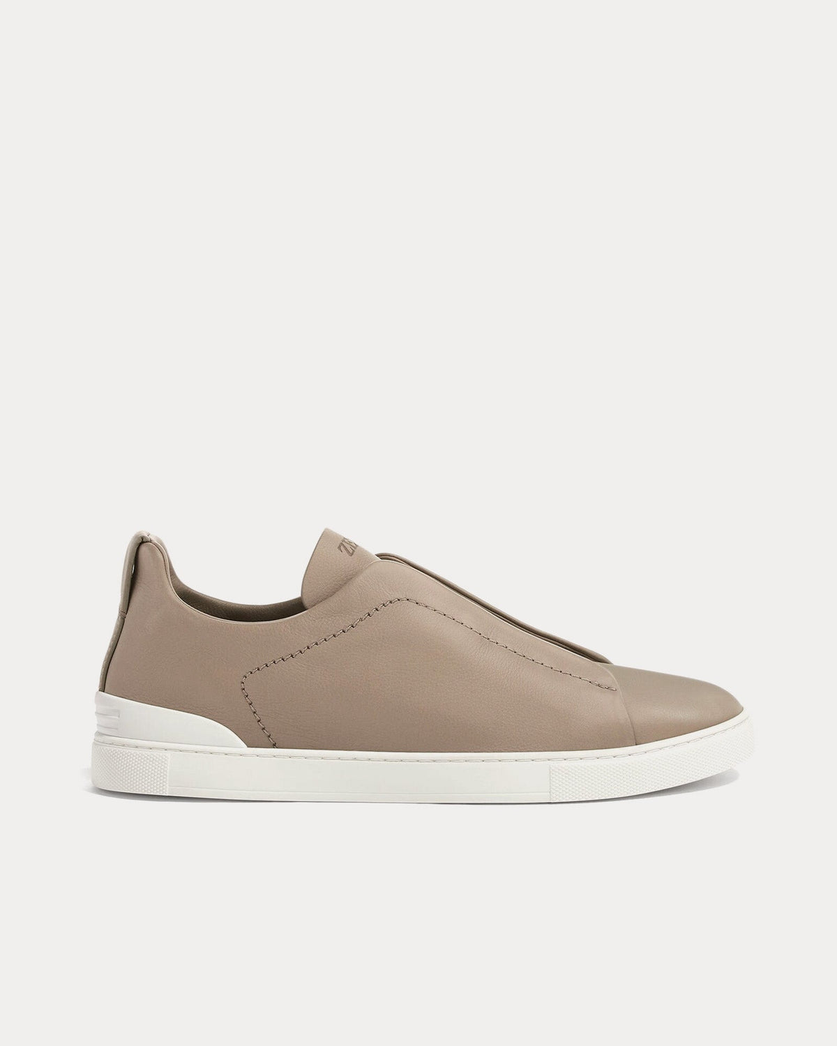 Triple Stitch Secondskin Light Taupe Slip On Sneakers