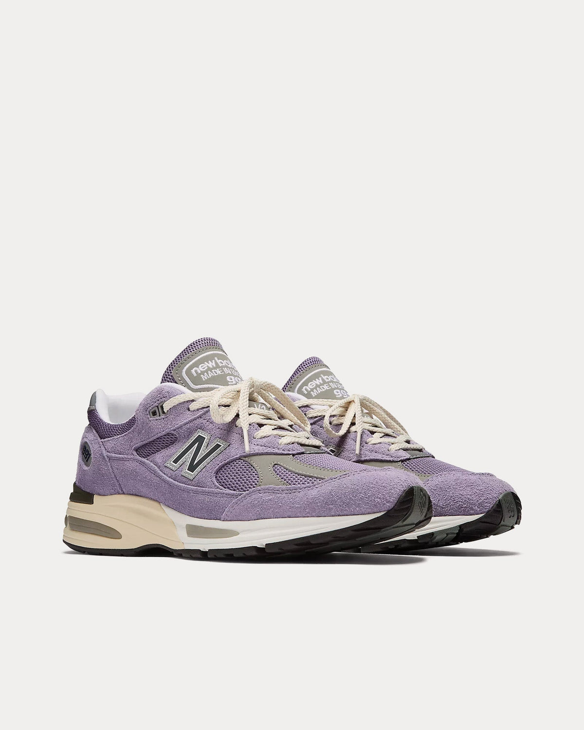 Made in UK 991v2 'Grounded Pastels' Dusk / Purple Sage / Moon Mist Low Top Sneakers