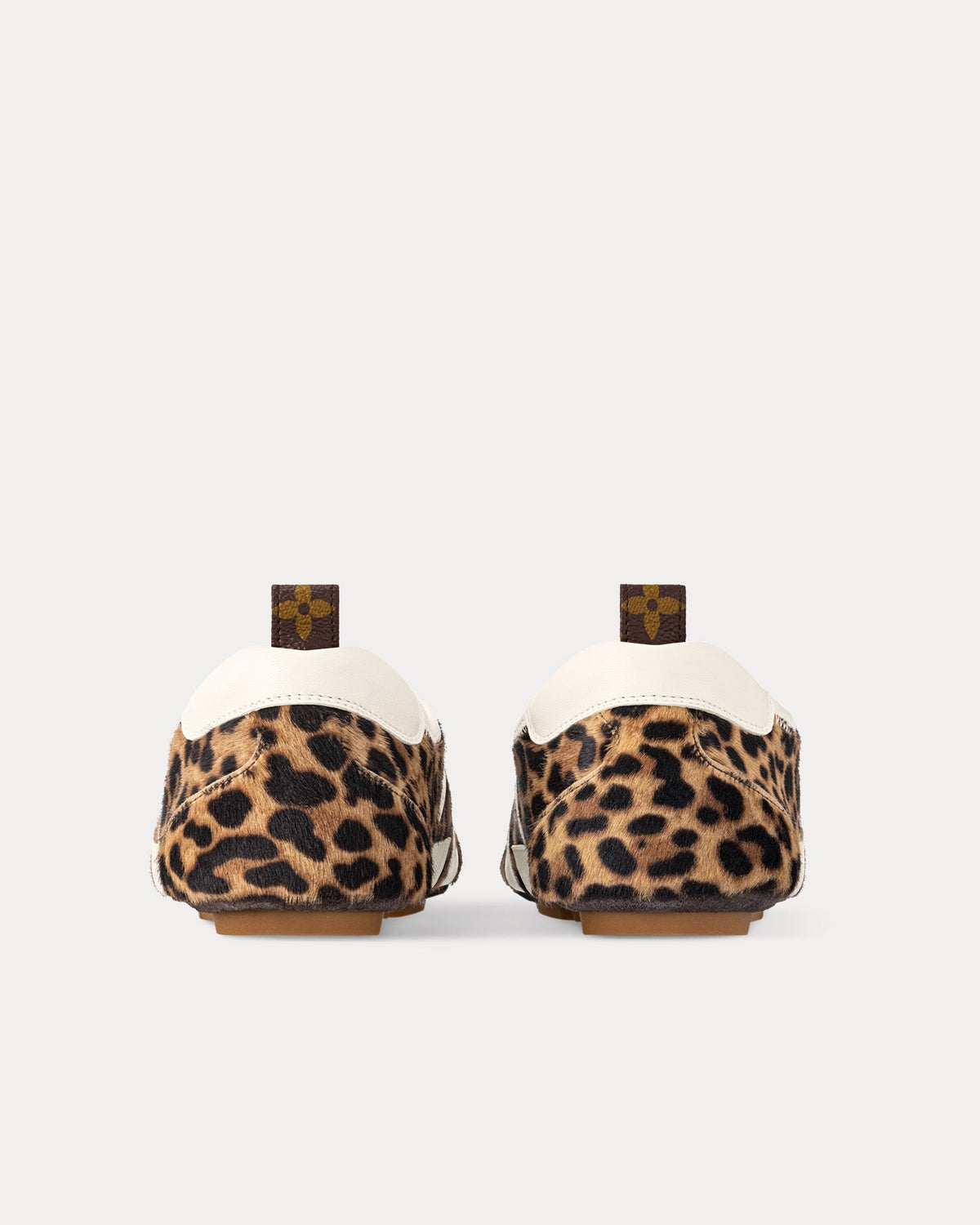 LV Sneakerina Leopard Print Brown Low Top Sneakers