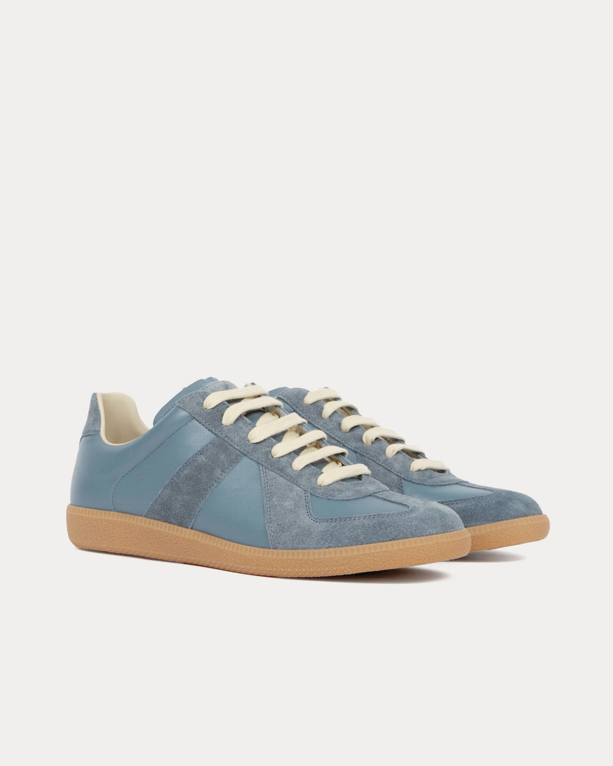 Replica Leather & Suede Cloud Low Top Sneakers