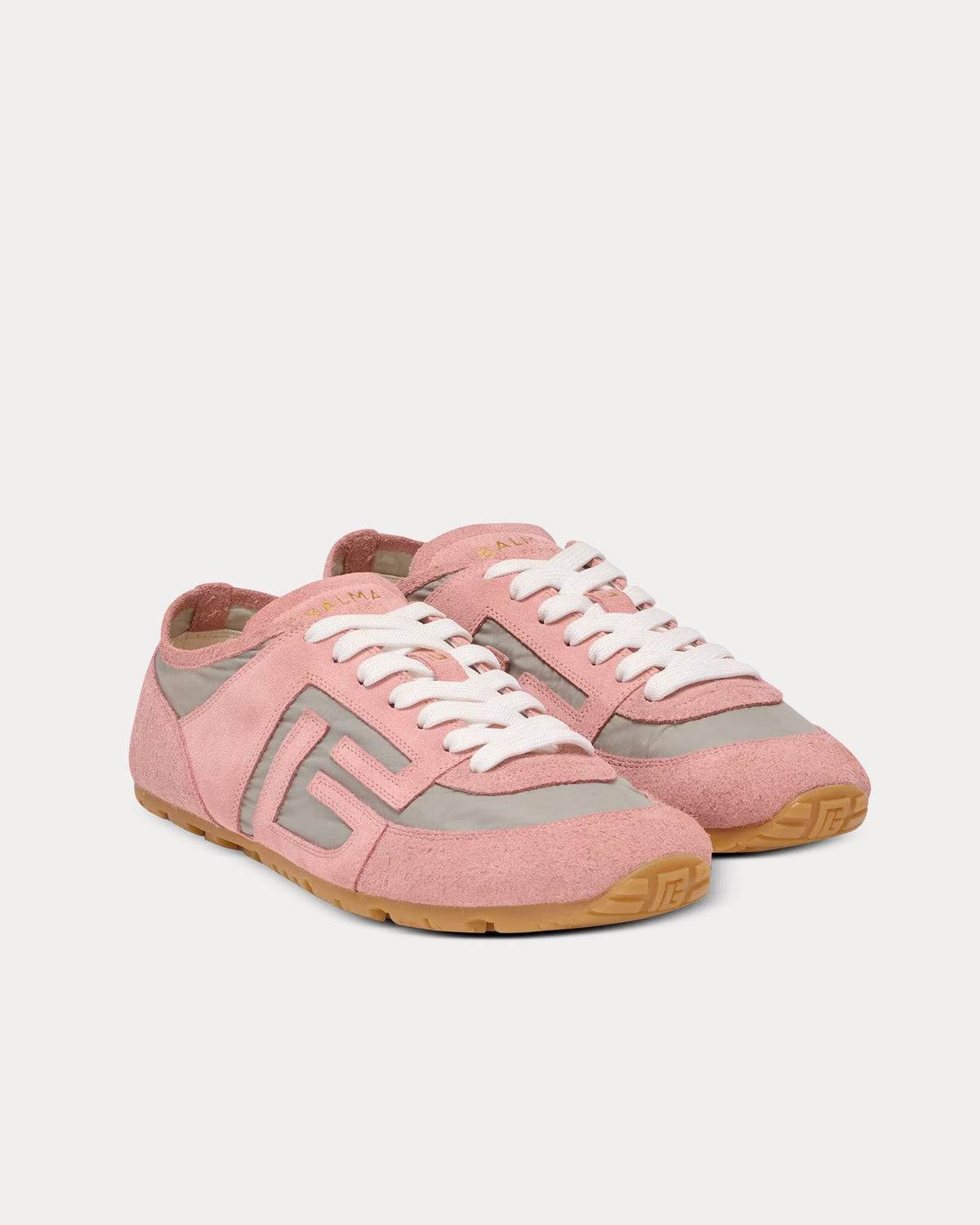 Racer 45 Suede & Nylon Pink Low Top Sneakers