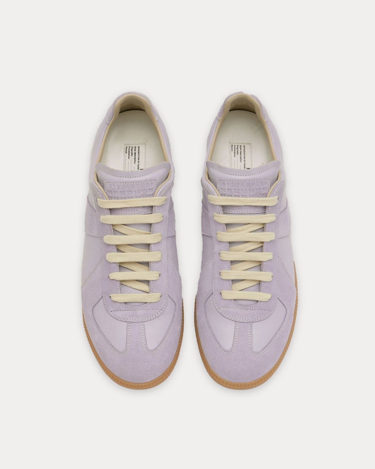 Replica Leather & Suede Glicine Low Top Sneakers