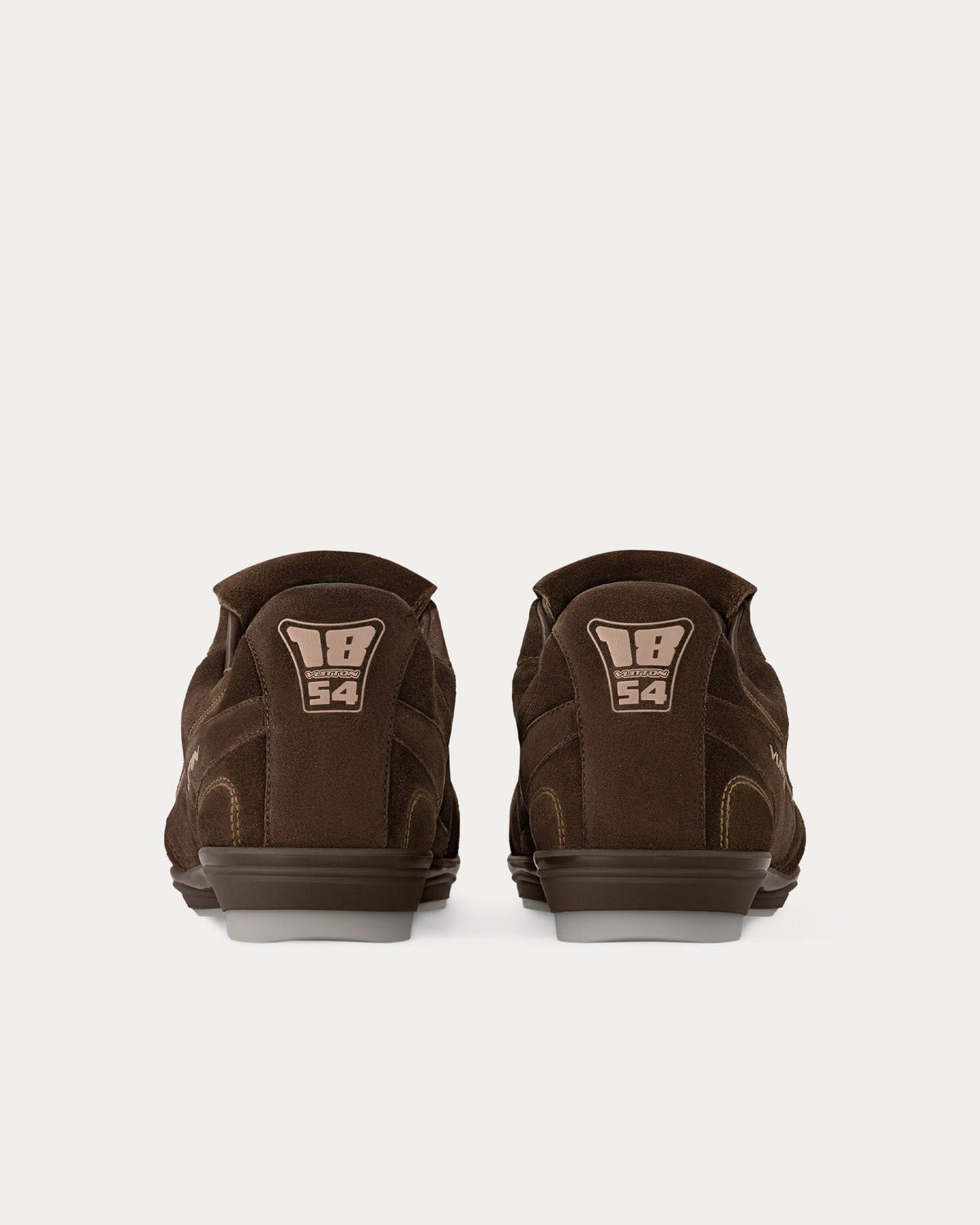 LV Footprint Soccer Trainer Brown Low Top Sneakers