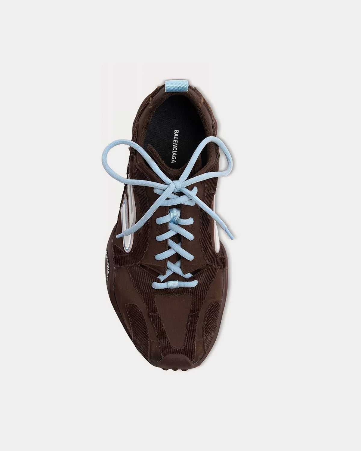 Monday Ultra Brown / Light Blue Low Top Sneakers