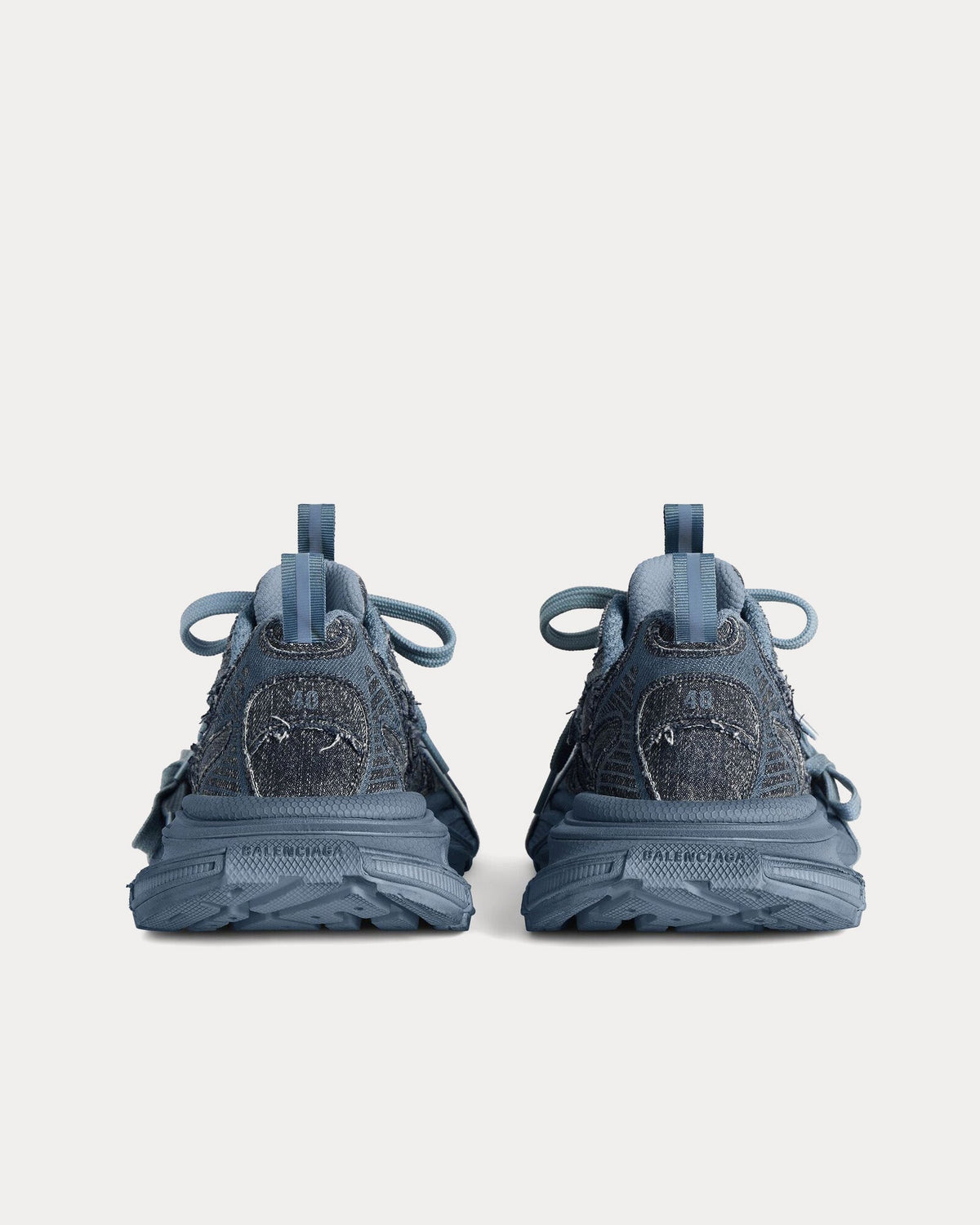3XL Denim Blue Low Top Sneakers