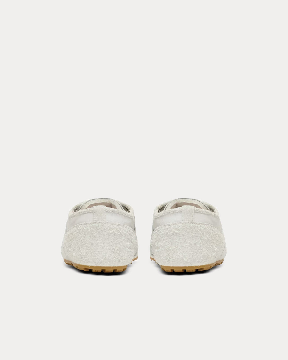 Racer 45 Lambskin & Suede White Low Top Sneakers