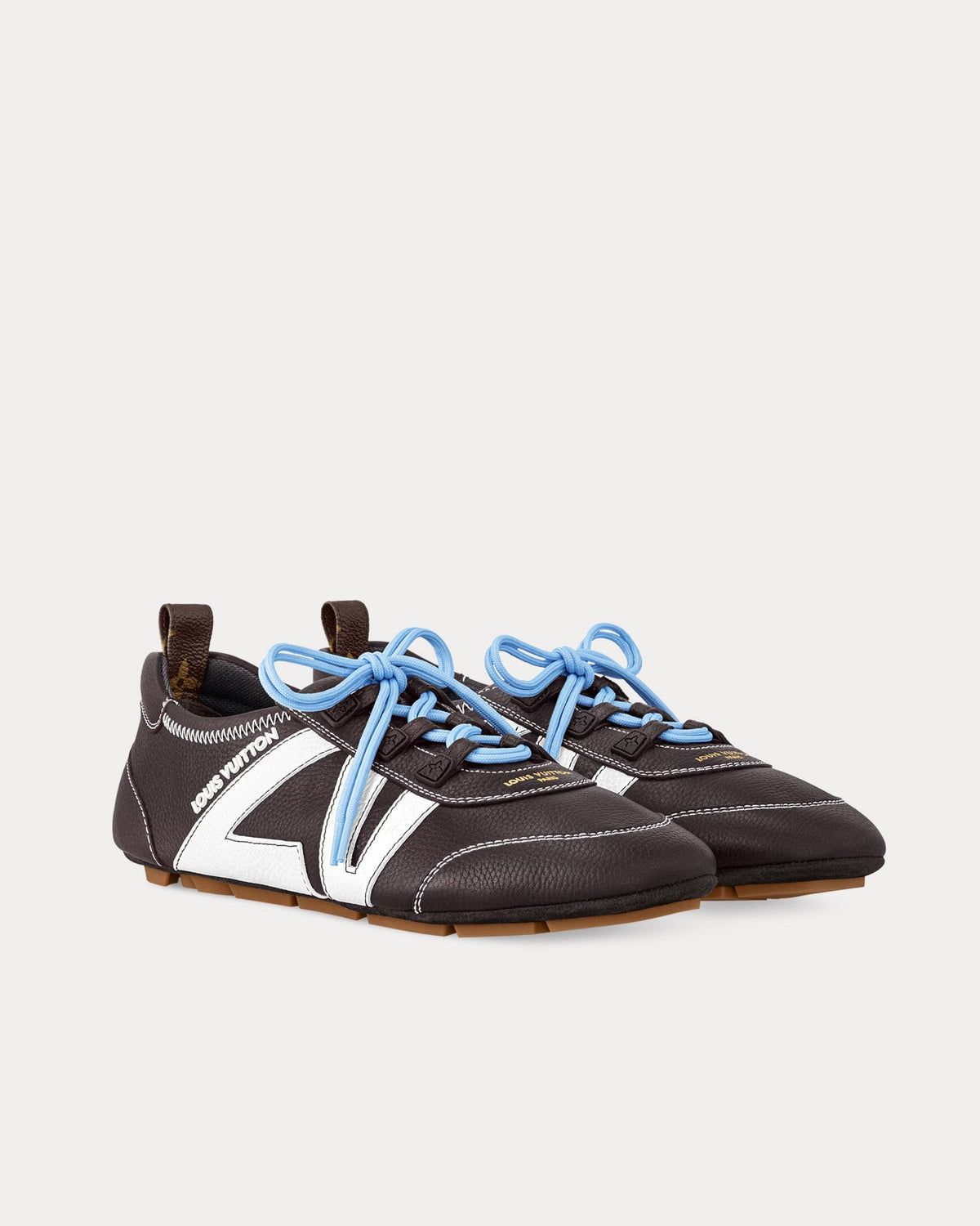 LV Sneakerina Leather Brown Low Top Sneakers