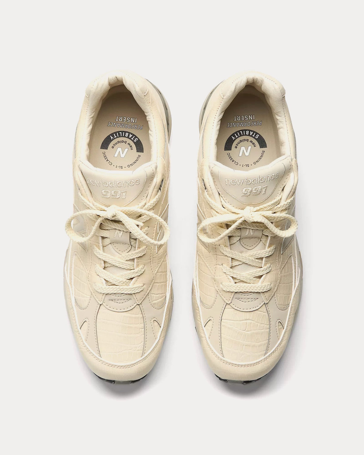 Made in UK 991v1 Oyster Gray / Pistachio Shell / French Oak Low Top Sneakers