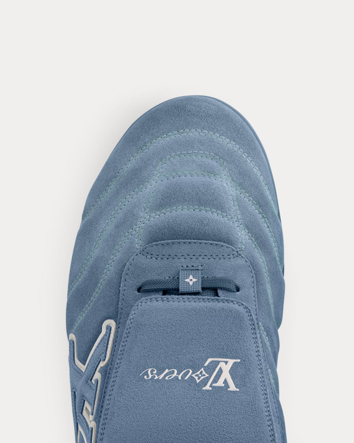 LV Footprint Soccer Trainer Black Low Top Sneakers