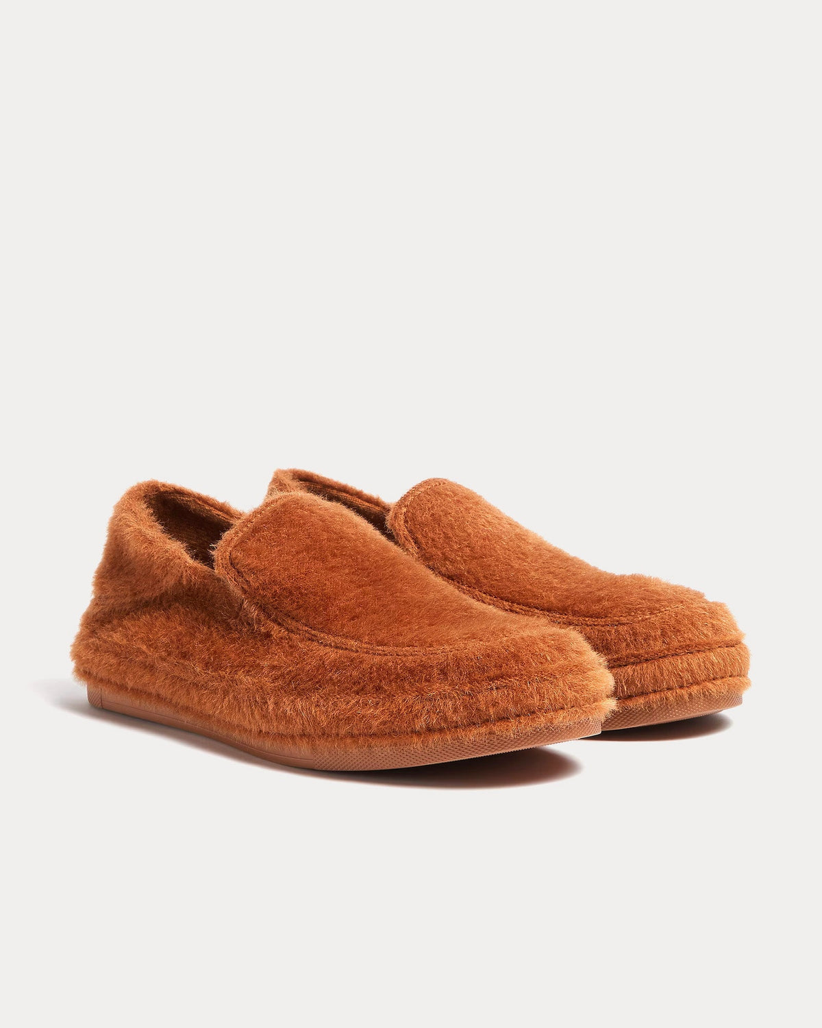 Alpaca & Wool Dark Brown Slippers