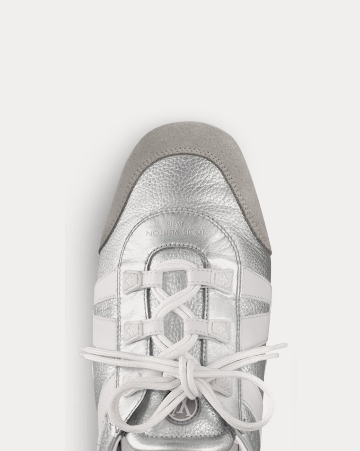LV Sneakerina Silver Low Top Sneakers