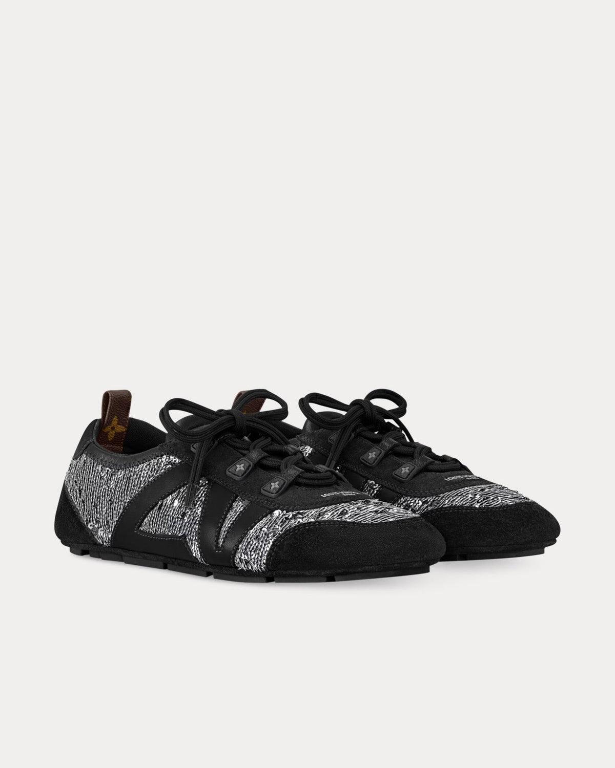 LV Sneakerina Sequins Black / Silver Low Top Sneakers